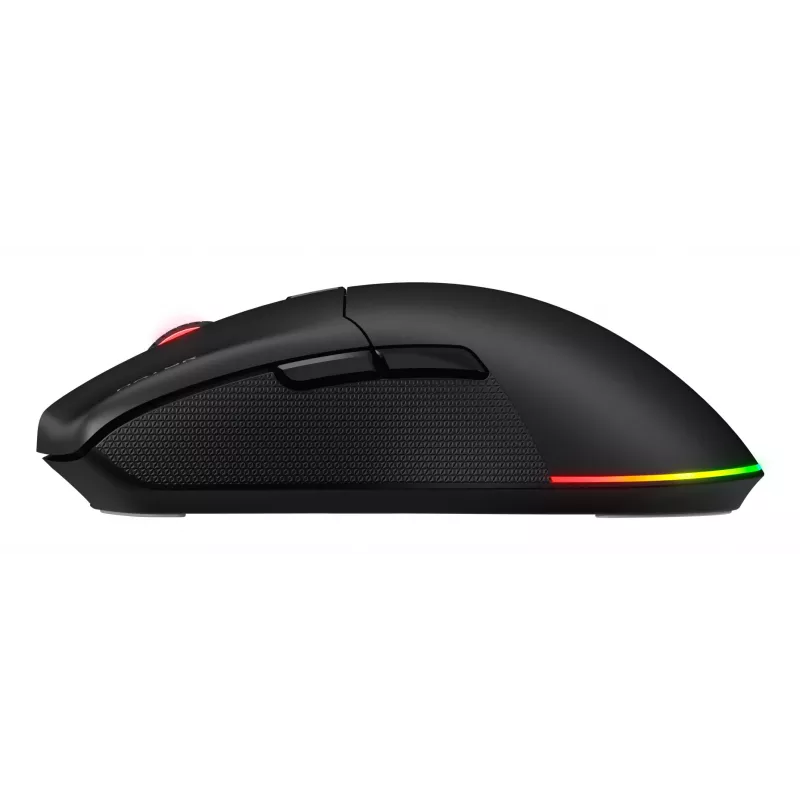 HATOR Pulsar 3 Wireless, preto - switches óticos amarelos 100M PixArt PMW 3311 (HTM630)