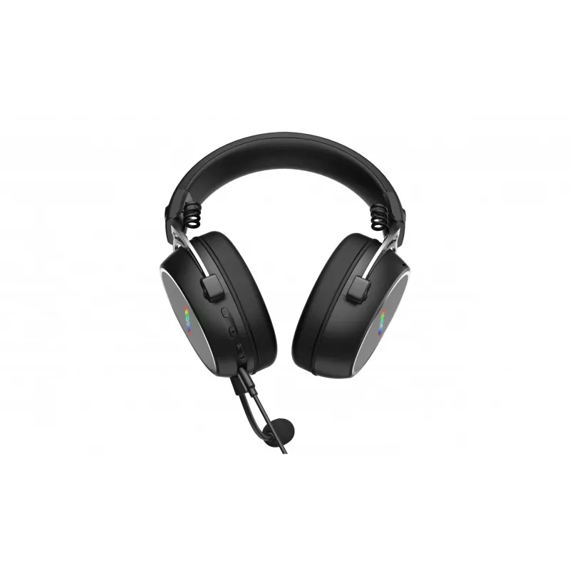 Headset HATOR Hypergang 3 USB com fios e sem fios de arco gaming USB Type-C / USB Type-A Bluetooth preto