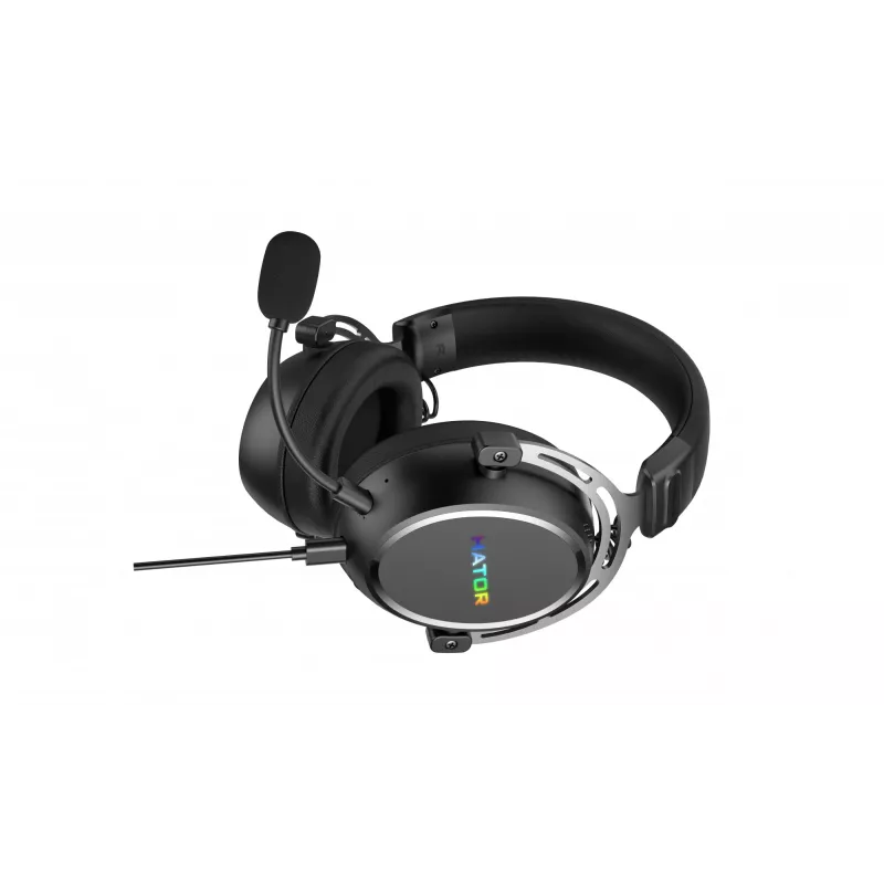 Headset HATOR Hypergang 3 USB com fios e sem fios de arco gaming USB Type-C / USB Type-A Bluetooth preto