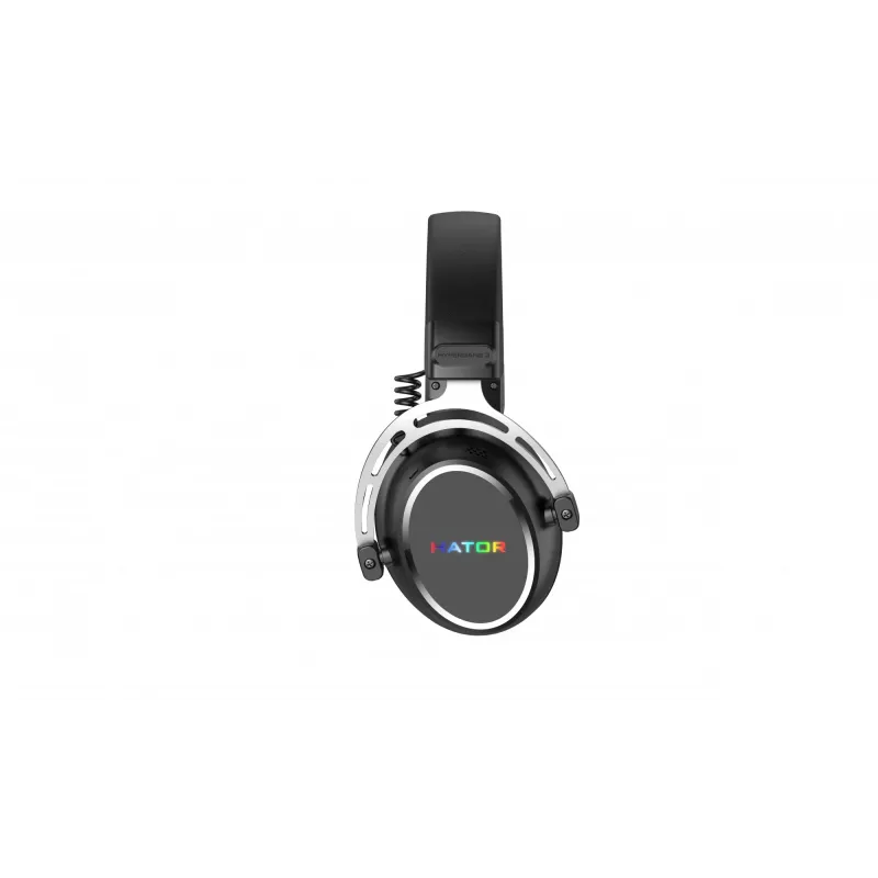 Headset HATOR Hypergang 3 USB com fios e sem fios de arco gaming USB Type-C / USB Type-A Bluetooth preto