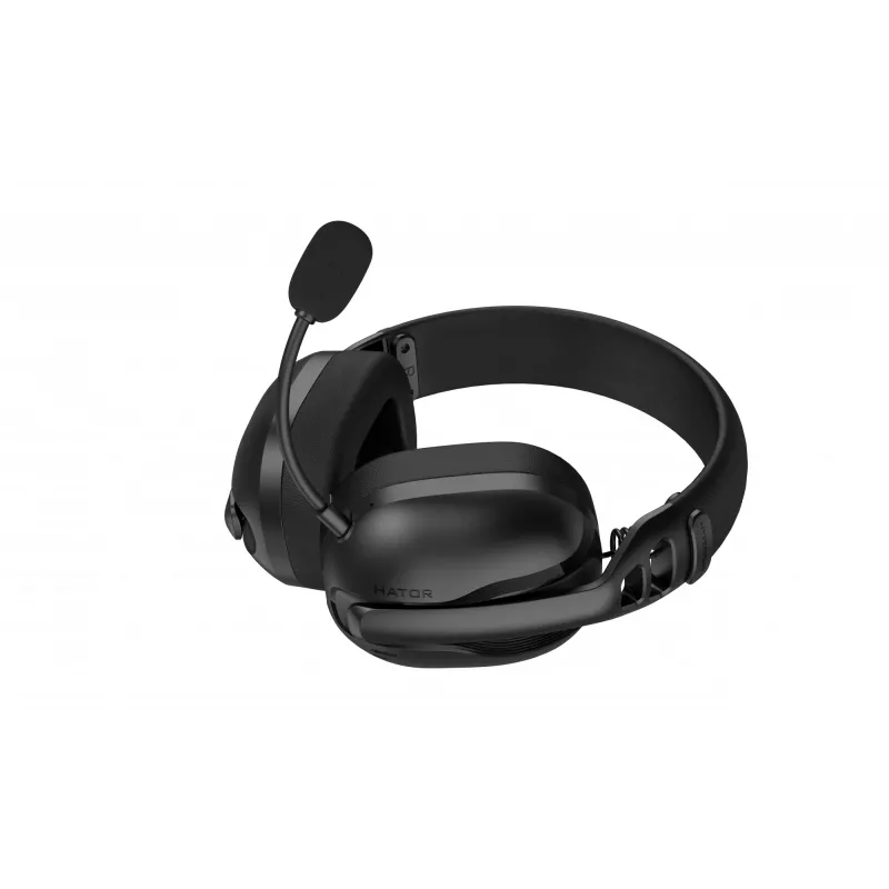 Headset HATOR Hyperpunk 3 sem fios com fios e sem fios de arco gaming USB Type-C / USB Type-A Bluetooth preto