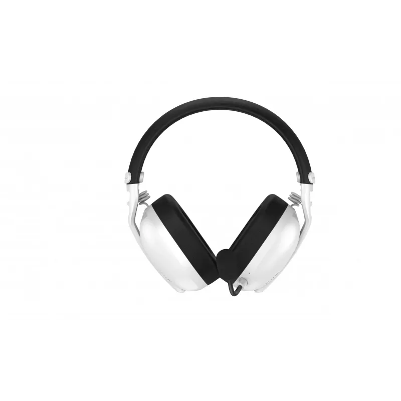 Headset HATOR Hyperpunk 3 sem fios com fios e sem fios de arco gaming USB Type-C / USB Type-A Bluetooth branco