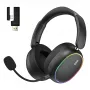 Headset HATOR Phoenix 2 sem fios com fios e sem fios de arco gaming USB Type-C / USB Type-A Bluetooth preto