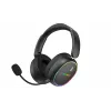 Headset HATOR Phoenix 2 sem fios com fios e sem fios de arco gaming USB Type-C / USB Type-A Bluetooth preto
