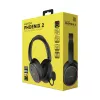 Headset HATOR Phoenix 2 sem fios com fios e sem fios de arco gaming USB Type-C / USB Type-A Bluetooth preto