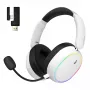 Headset HATOR Phoenix 2 sem fios com fios e sem fios de arco gaming USB Type-C / USB Type-A Bluetooth branco