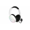 Headset HATOR Phoenix 2 sem fios com fios e sem fios de arco gaming USB Type-C / USB Type-A Bluetooth branco