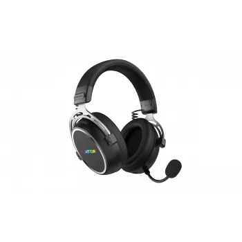 Headset HATOR Hypergang 3 sem fios de arco gaming USB Type-C / USB Type-A Bluetooth preto