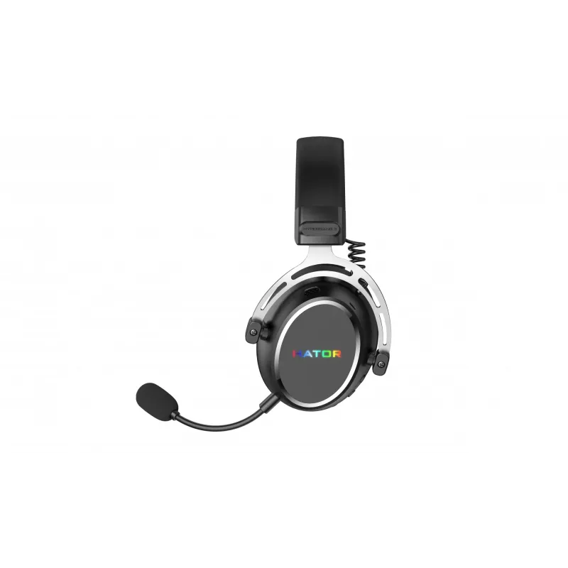 Headset HATOR Hypergang 3 sem fios de arco gaming USB Type-C / USB Type-A Bluetooth preto