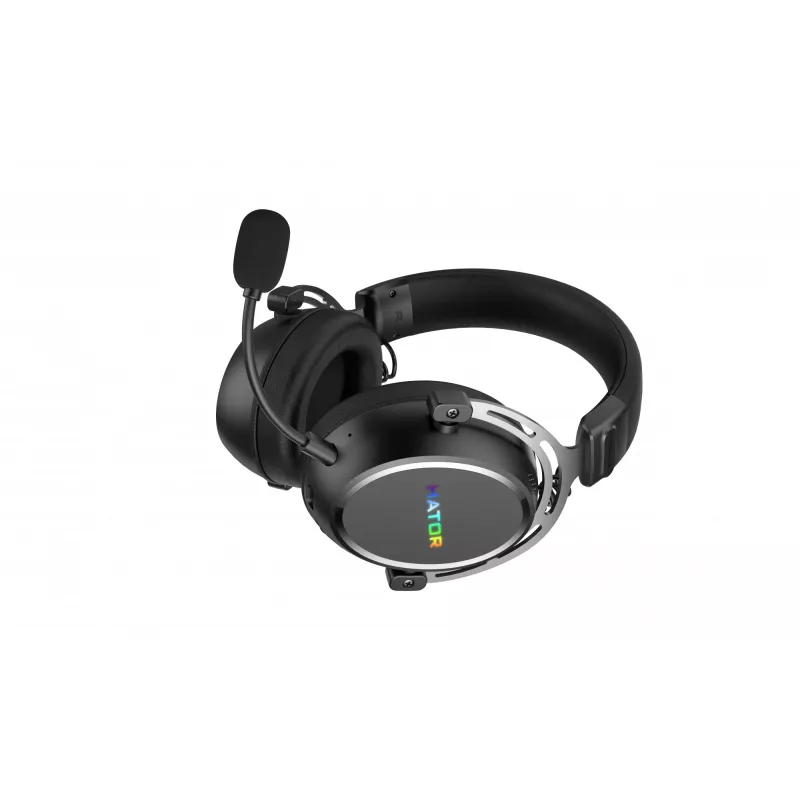 Headset HATOR Hypergang 3 sem fios de arco gaming USB Type-C / USB Type-A Bluetooth preto