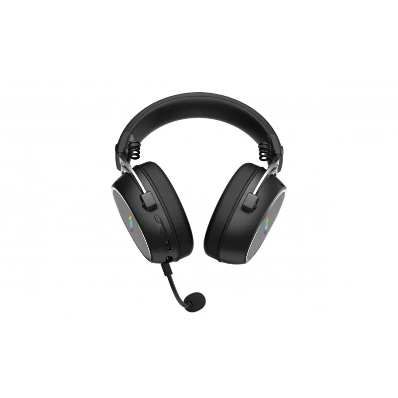 Headset HATOR Hypergang 3 sem fios de arco gaming USB Type-C / USB Type-A Bluetooth preto