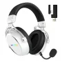 Headset HATOR Hypergang 3 sem fios de arco gaming USB Type-C / USB Type-A Bluetooth branco