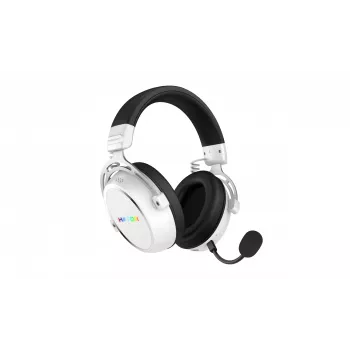 Headset HATOR Hypergang 3 sem fios de arco gaming USB Type-C / USB Type-A Bluetooth branco