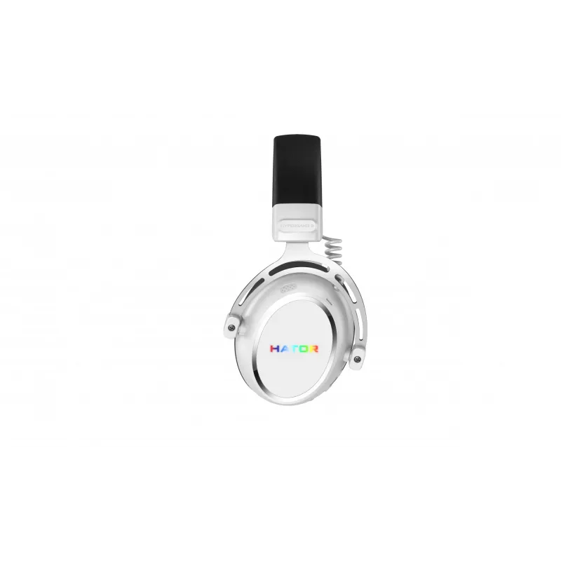 Headset HATOR Hypergang 3 sem fios de arco gaming USB Type-C / USB Type-A Bluetooth branco