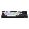 Teclado HATOR Rockfall 3 TKL Wireless, preto, QMK/VIA, perfil OMA teclas branco-preto - switches mecânicos lineares hotswap - US - layout ANSI (HTK850)