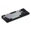 Teclado HATOR Rockfall 3 TKL Wireless, preto, QMK/VIA, perfil OMA teclas branco-preto - switches mecânicos lineares hotswap - US - layout ANSI (HTK850)
