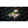 Teclado HATOR Rockfall 3 TKL Wireless, preto, QMK/VIA, perfil OMA teclas branco-preto - switches mecânicos lineares hotswap - US - layout ANSI (HTK850)