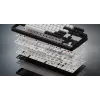 Teclado HATOR Rockfall 3 TKL Wireless, preto, QMK/VIA, perfil OMA teclas branco-preto - switches mecânicos lineares hotswap - US - layout ANSI (HTK850)