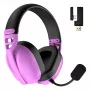 Headset HATOR Hyperpunk 3 sem fios com fios e sem fios de arco gaming USB Type-C / USB Type-A Bluetooth violeta