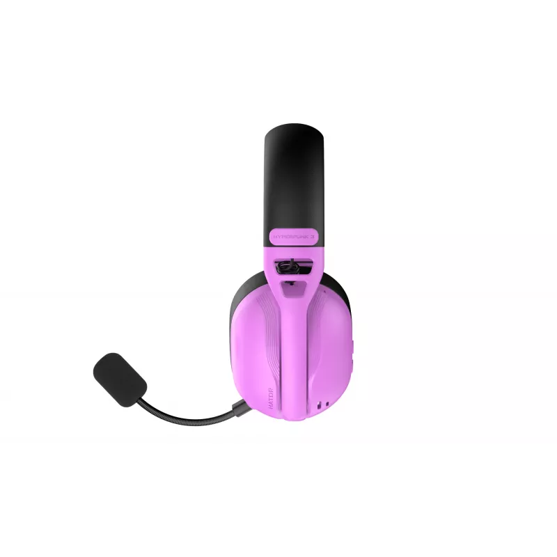 Headset HATOR Hyperpunk 3 sem fios com fios e sem fios de arco gaming USB Type-C / USB Type-A Bluetooth violeta