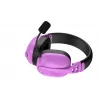 Headset HATOR Hyperpunk 3 sem fios com fios e sem fios de arco gaming USB Type-C / USB Type-A Bluetooth violeta