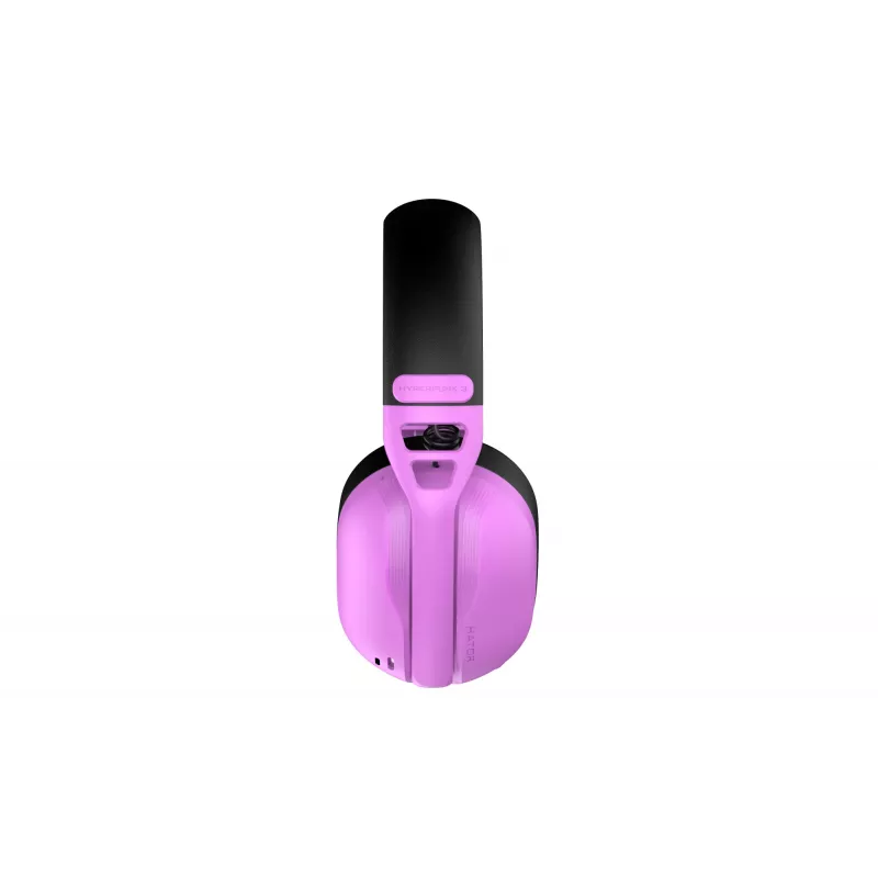 Headset HATOR Hyperpunk 3 sem fios com fios e sem fios de arco gaming USB Type-C / USB Type-A Bluetooth violeta