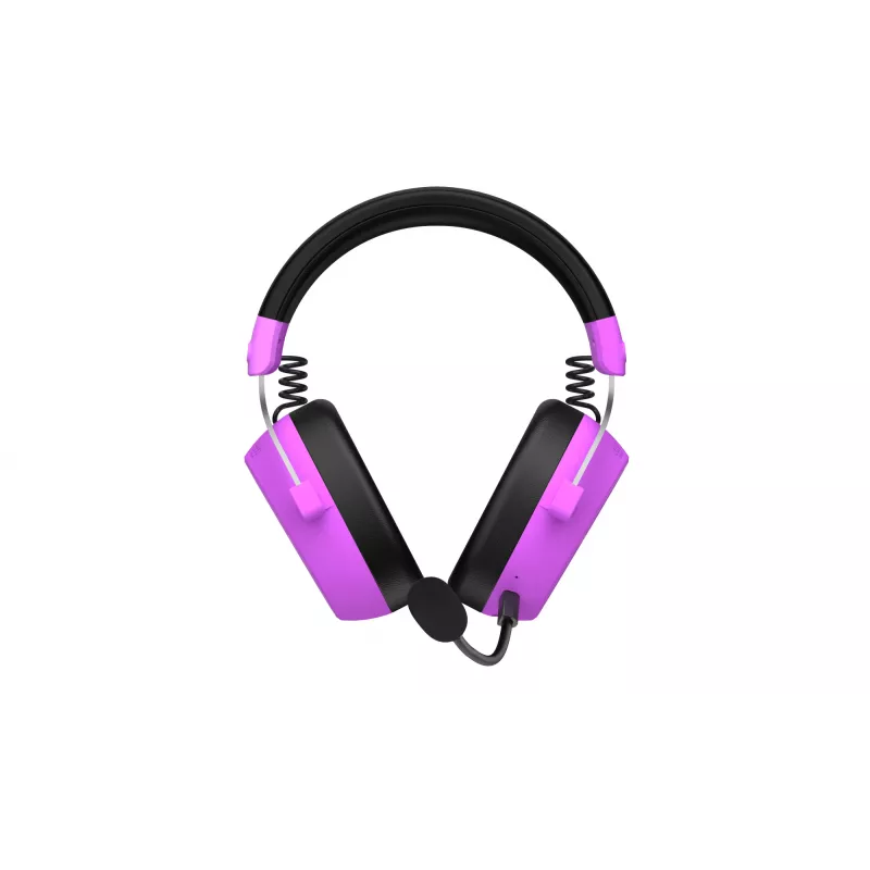 Headset HATOR Hypergang 3 sem fios de arco gaming USB Type-C / USB Type-A Bluetooth violeta