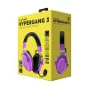 Headset HATOR Hypergang 3 sem fios de arco gaming USB Type-C / USB Type-A Bluetooth violeta