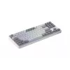 Teclado HATOR Rockfall 3 TKL Wireless, branco, QMK/VIA, perfil OMA teclas branco-preto – switches mecânicos lineares hotswap – US – layout ANSI