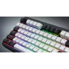 Teclado HATOR Rockfall 3 TKL Wireless, branco, QMK/VIA, perfil OMA teclas branco-preto – switches mecânicos lineares hotswap – US – layout ANSI
