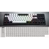 Teclado HATOR Rockfall 3 TKL Wireless, branco, QMK/VIA, perfil OMA teclas branco-preto – switches mecânicos lineares hotswap – US – layout ANSI