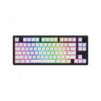Teclado HATOR Skyfall Wireless 80 gaming USB + RF Wireless + Bluetooth QWERTY US English preto, branco