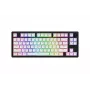 Teclado HATOR Skyfall Wireless 80 gaming USB + RF Wireless + Bluetooth QWERTY US English preto, branco