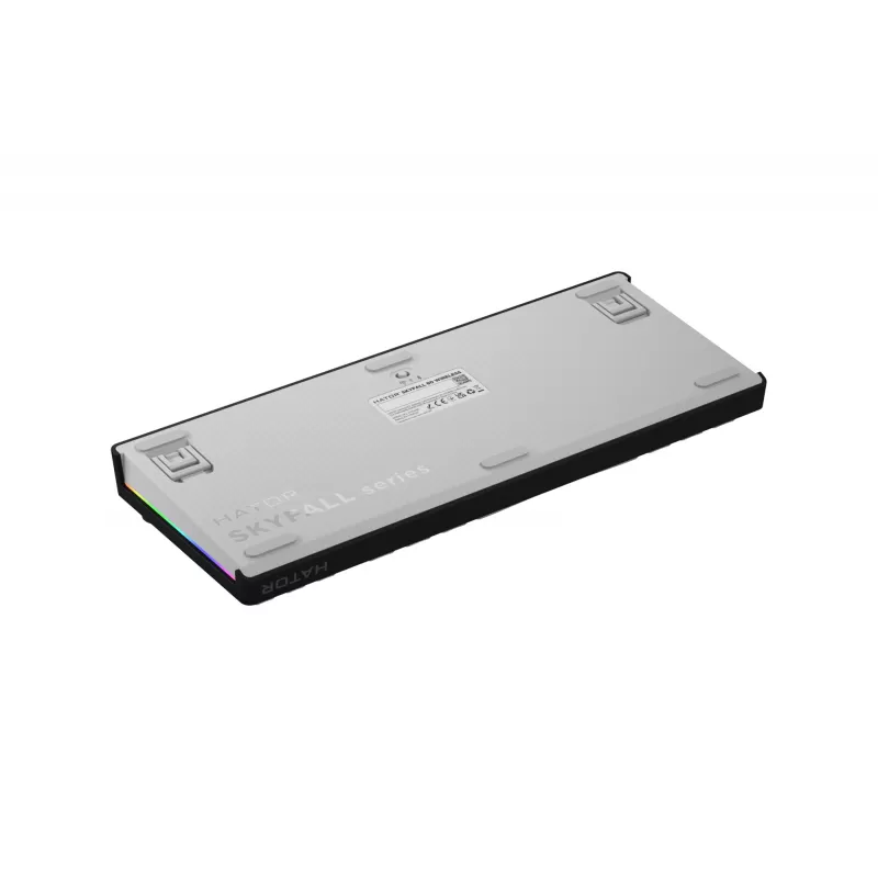 Teclado HATOR Skyfall Wireless 80 gaming USB + RF Wireless + Bluetooth QWERTY US English preto, branco