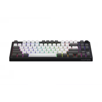 Teclado Gaming HATOR Skyfall Pro Wireless 80 USB + RF Wireless + Bluetooth QWERTY US English Preto, Cinzento