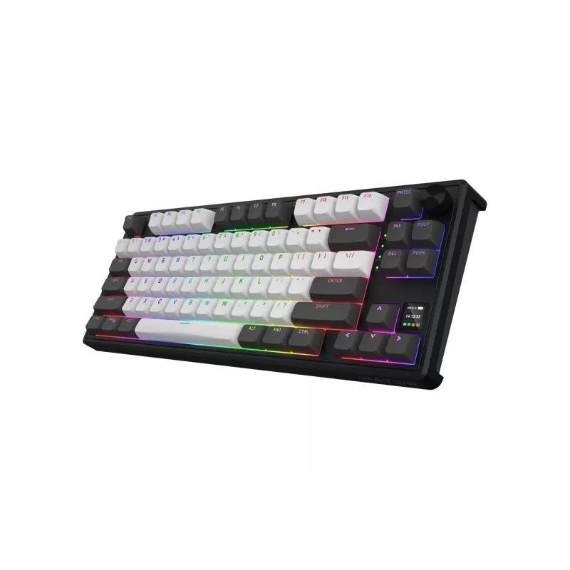 Teclado Gaming HATOR Skyfall Pro Wireless 80 USB + RF Wireless + Bluetooth QWERTY US English Preto, Cinzento