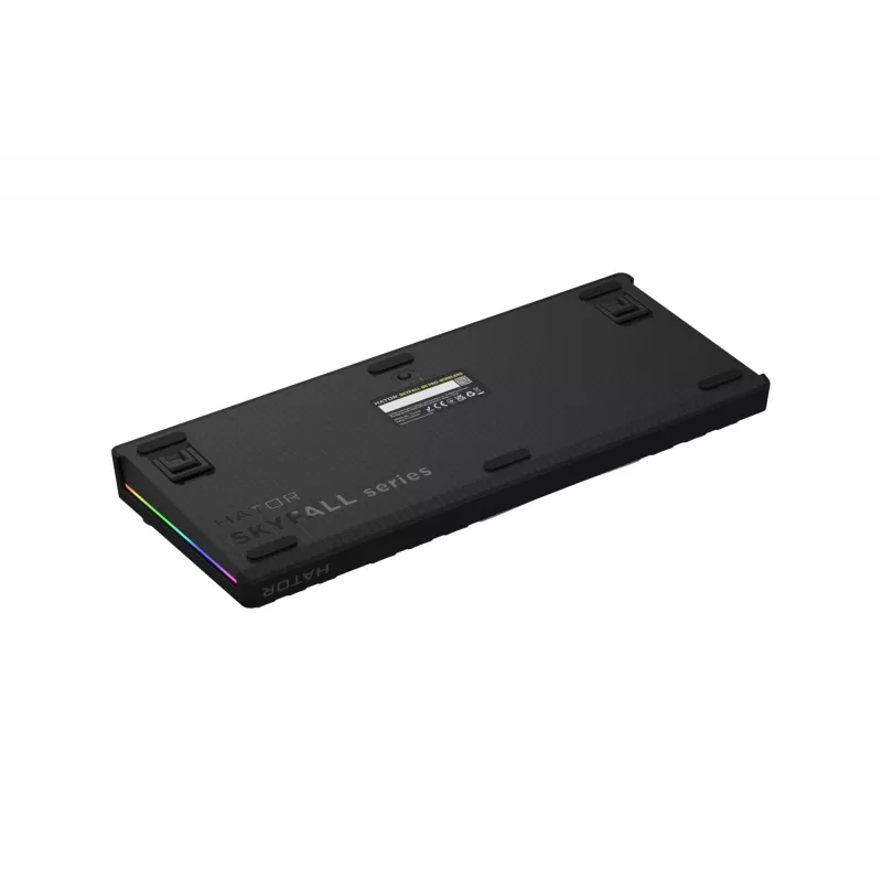 Teclado Gaming HATOR Skyfall Pro Wireless 80 USB + RF Wireless + Bluetooth QWERTY US English Preto, Cinzento