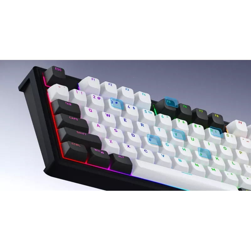 Teclado Gaming HATOR Skyfall Pro Wireless 80 USB + RF Wireless + Bluetooth QWERTY US English Preto, Cinzento