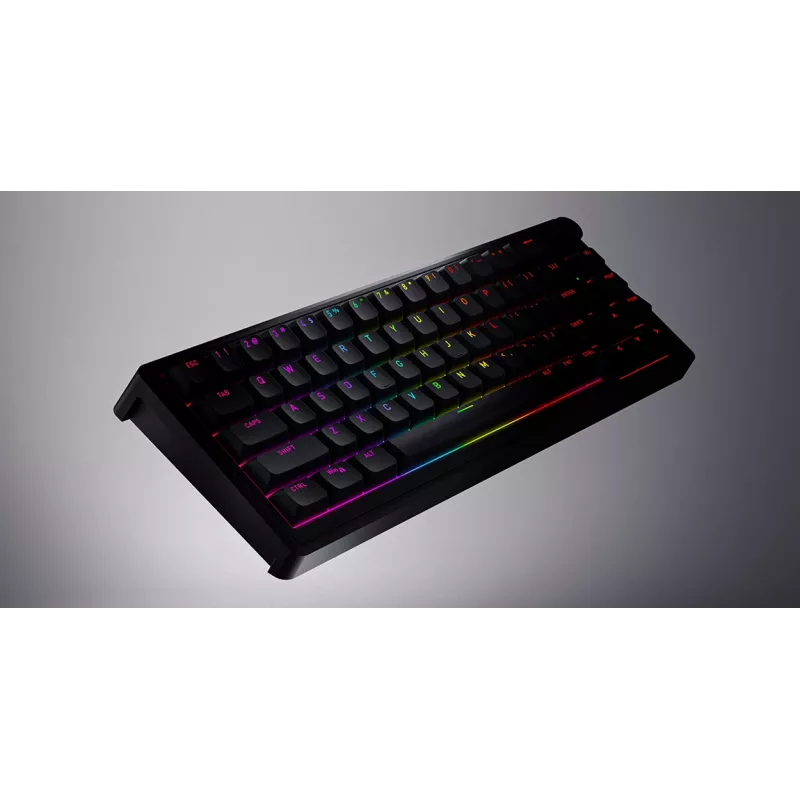 Teclado HATOR Skyfall 65 com fios, Mecânico, USB-C, Aurum Sterling, 70M de toques, RGB, Preto, 790g