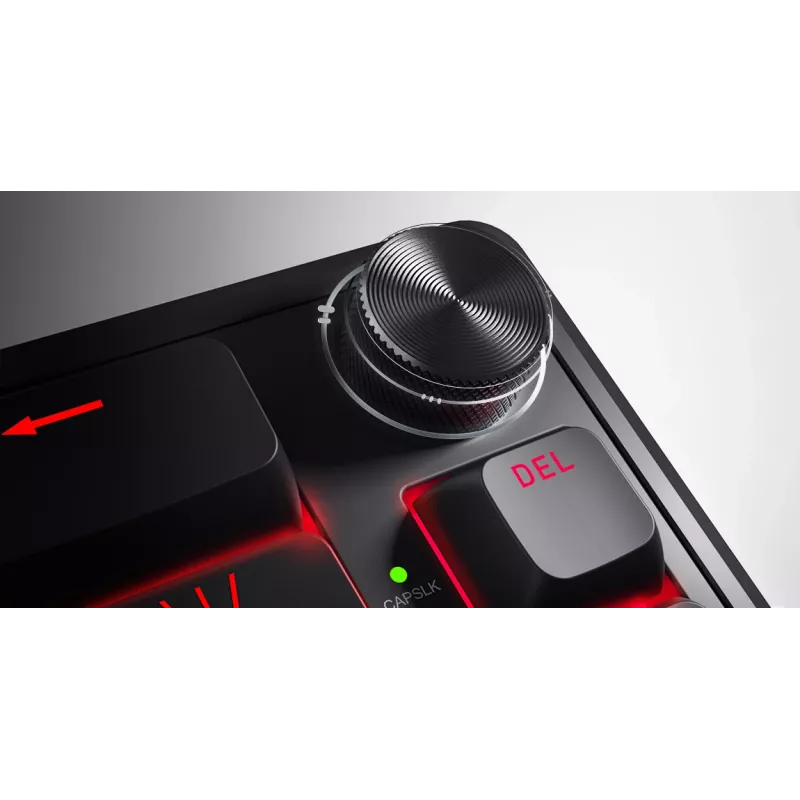 Teclado HATOR Skyfall 65 com fios, Mecânico, USB-C, Aurum Sterling, 70M de toques, RGB, Preto, 790g