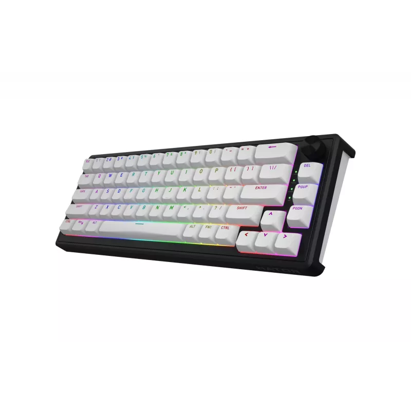 Teclado Gaming HATOR Skyfall Wireless 65 USB + RF Wireless + Bluetooth QWERTY US English Preto, Branco