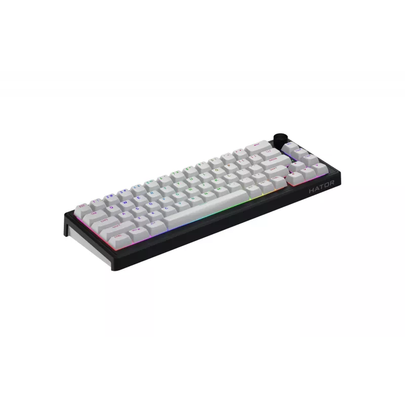 Teclado Gaming HATOR Skyfall Wireless 65 USB + RF Wireless + Bluetooth QWERTY US English Preto, Branco