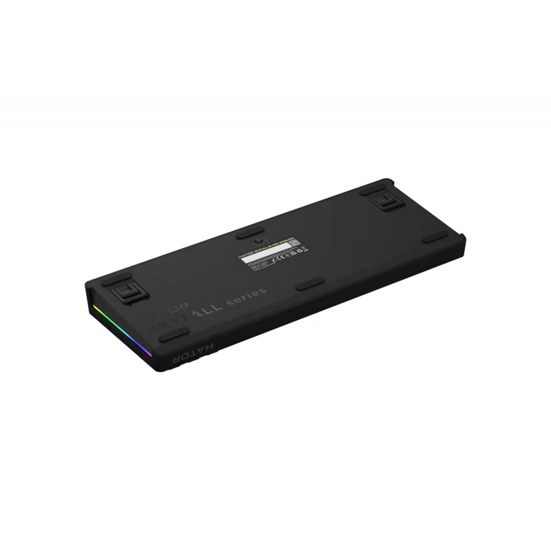 Teclado Gaming HATOR Skyfall Pro Wireless 65 USB + RF Wireless + Bluetooth QWERTY US English Preto, Cinzento