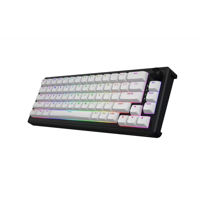 Teclado Gaming HATOR Skyfall 65 MAG ULTRA 8K USB QWERTY US-English Preto, Branco