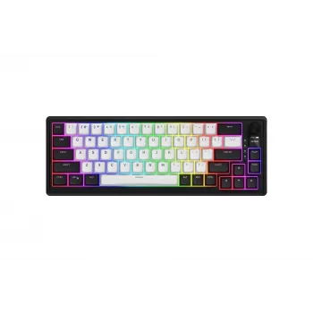 Teclado Gaming sem fios HATOR Skyfall 65 MAG ULTIMA 8K USB + RF Wireless + Bluetooth QWERTY US English Preto, Branco