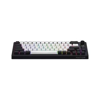 Teclado Gaming sem fios HATOR Skyfall 65 MAG ULTIMA 8K USB + RF Wireless + Bluetooth QWERTY US English Preto, Branco