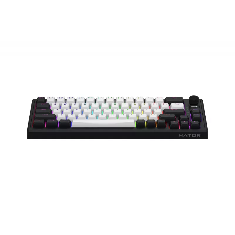 Teclado Gaming sem fios HATOR Skyfall 65 MAG ULTIMA 8K USB + RF Wireless + Bluetooth QWERTY US English Preto, Branco