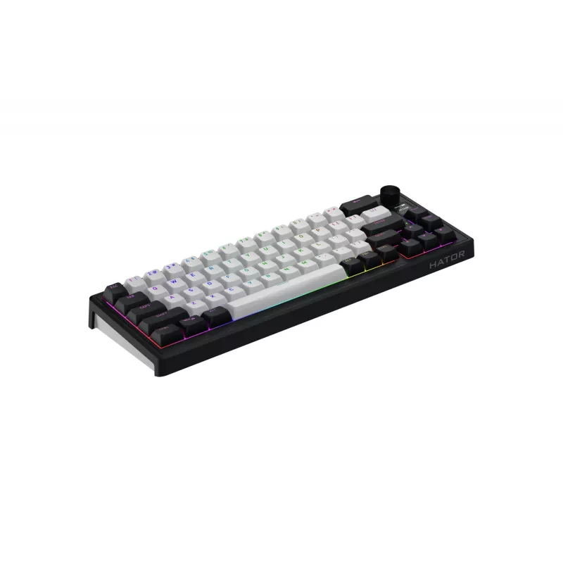 Teclado Gaming sem fios HATOR Skyfall 65 MAG ULTIMA 8K USB + RF Wireless + Bluetooth QWERTY US English Preto, Branco