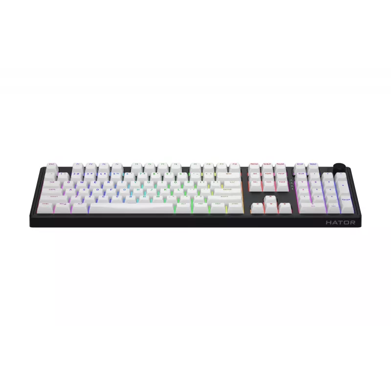 Teclado Gaming HATOR Skyfall Wireless 100 USB + RF Wireless + Bluetooth QWERTY US English Preto, Branco