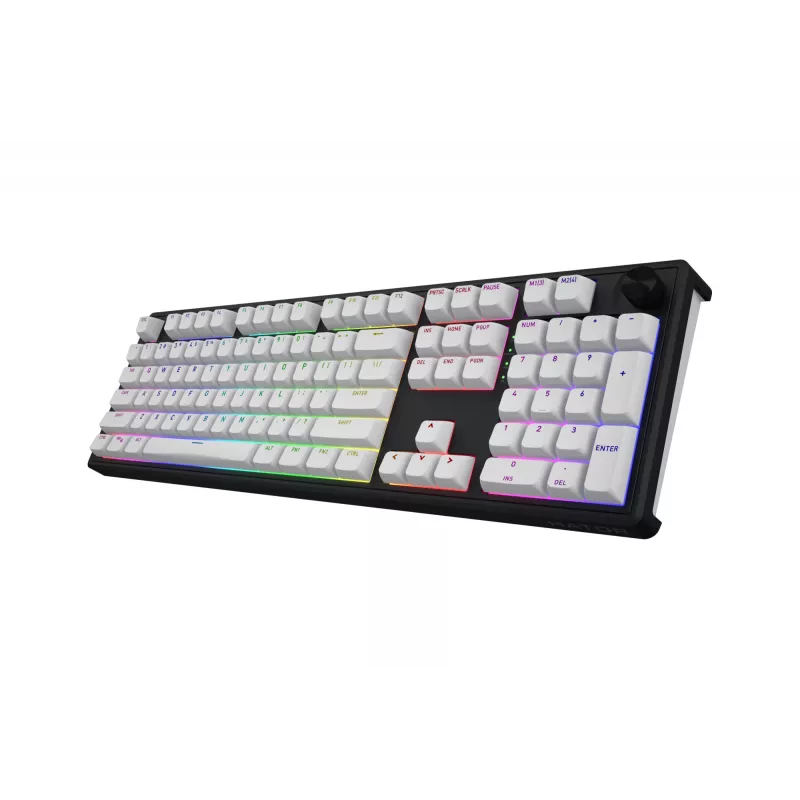 Teclado Gaming HATOR Skyfall Wireless 100 USB + RF Wireless + Bluetooth QWERTY US English Preto, Branco